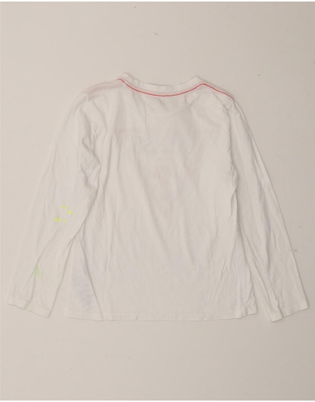GUESS Girls Graphic Top Long Sleeve 7-8 Years White Cotton Vintage Guess and Second-Hand Guess from Messina Hembry 