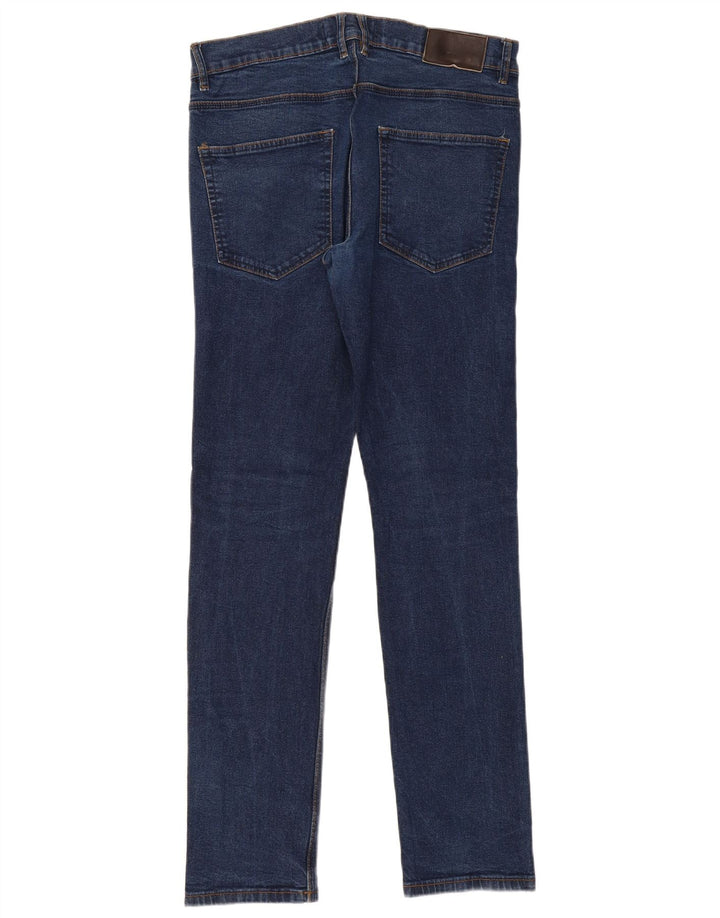 FRENCH CONNECTION Mens Jeans Slim W36 L34 Azul Marinho Algodão