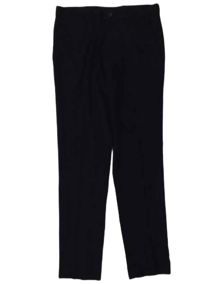 Calça Chino Slim Masculina Marks & Spencer W32 L33 Poliéster Azul Marinho