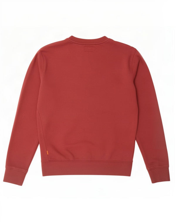 Timberland Mens Regular Fit Moletom Jumper Pequeno Algodão Vermelho