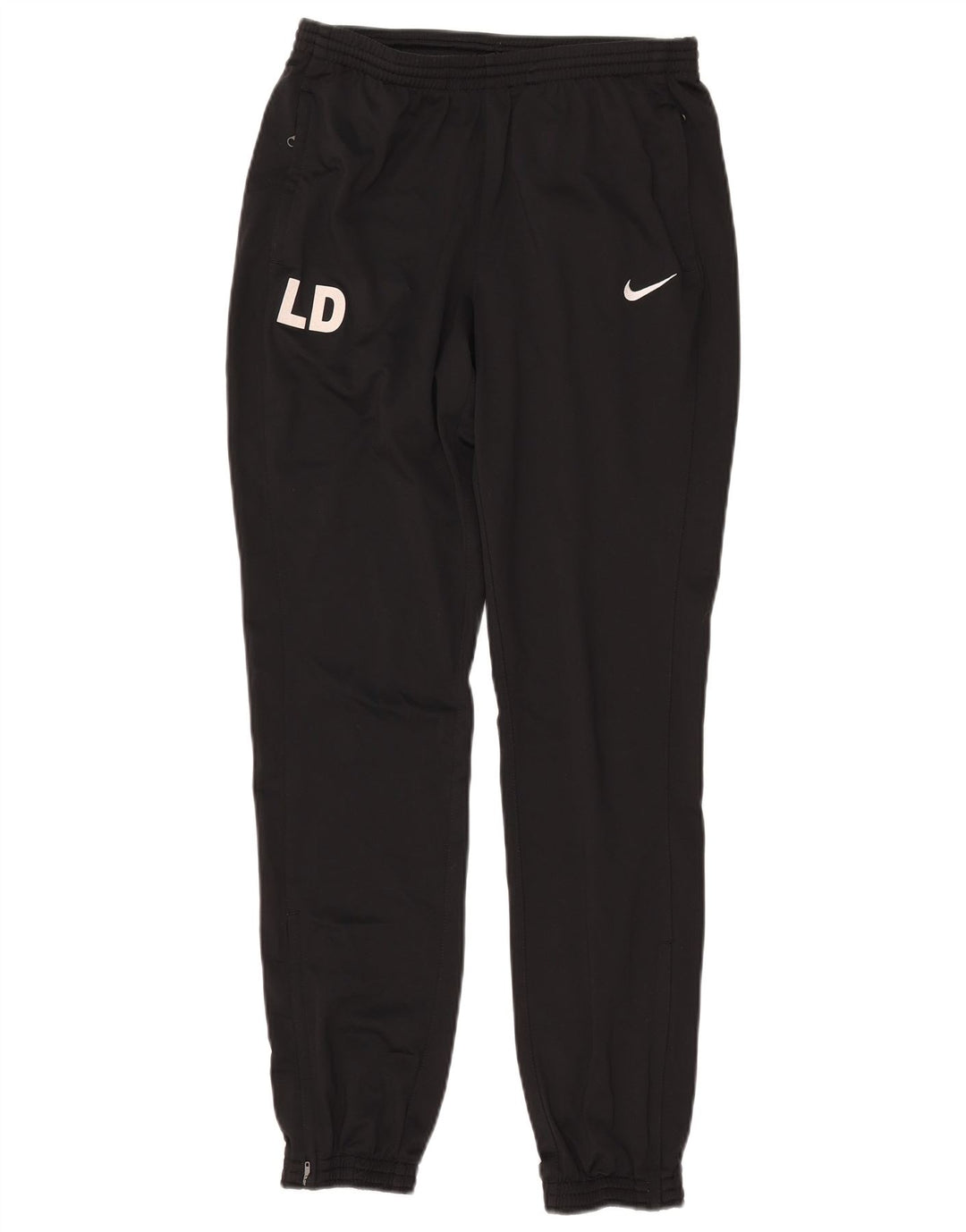 NIKE Mens Dri Fit Graphic Calças de treino Joggers Pequeno Poliéster Preto