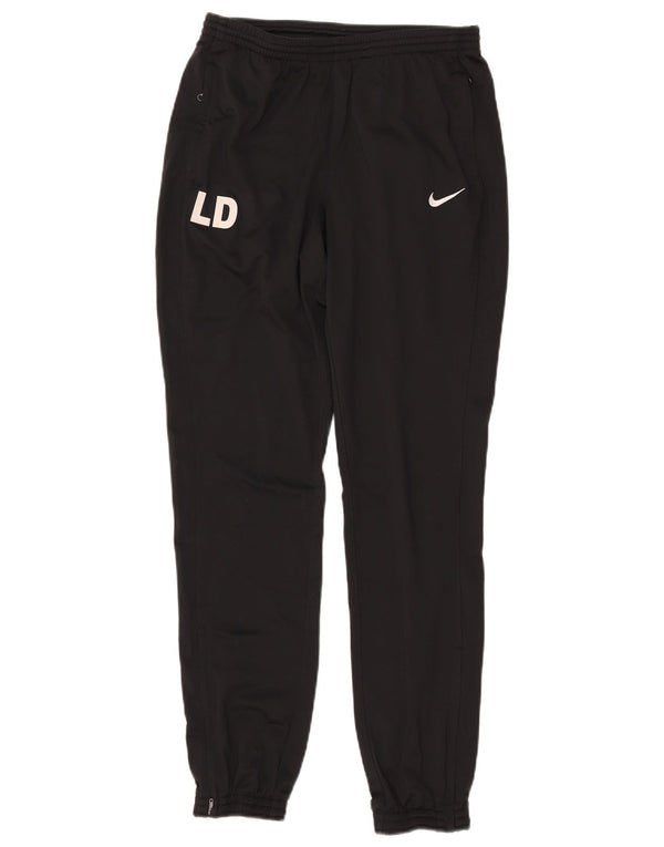 NIKE Mens Dri Fit Graphic Calças de treino Joggers Pequeno Poliéster Preto