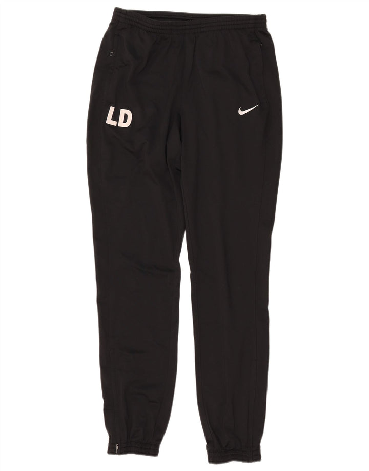 NIKE Mens Dri Fit Graphic Calças de treino Joggers Pequeno Poliéster Preto