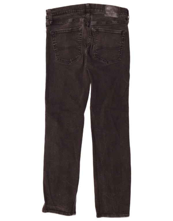 Hollister Mens Slim Straight Jeans W32 L32 Cinza Algodão