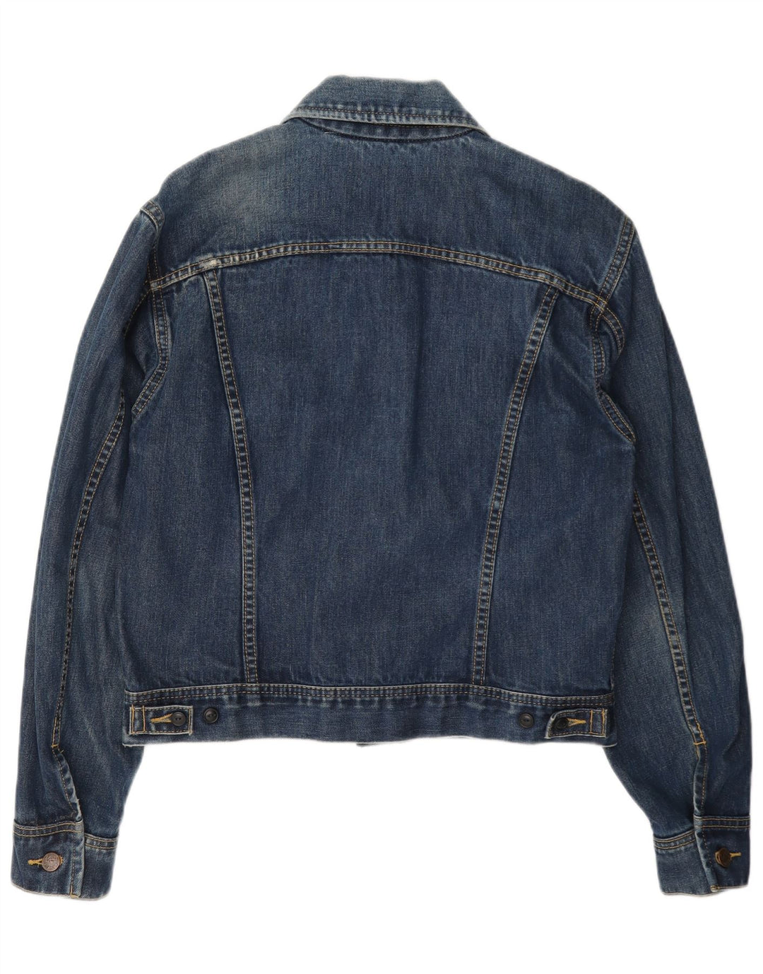 Jaqueta jeans feminina Lee UK 14 algodão azul médio