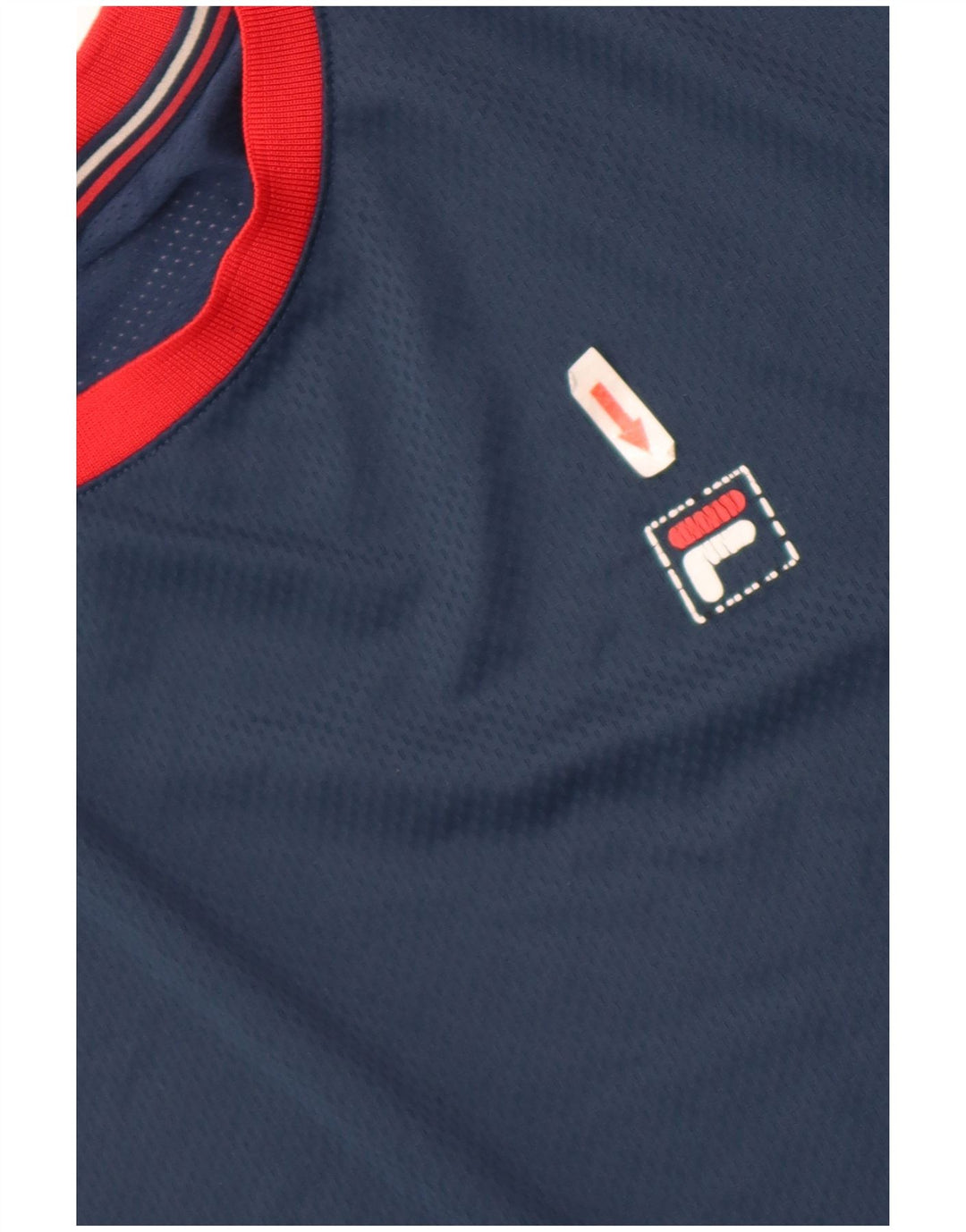 Fila Camiseta masculina Top 2XL Azul marinho Colourblock Poliéster