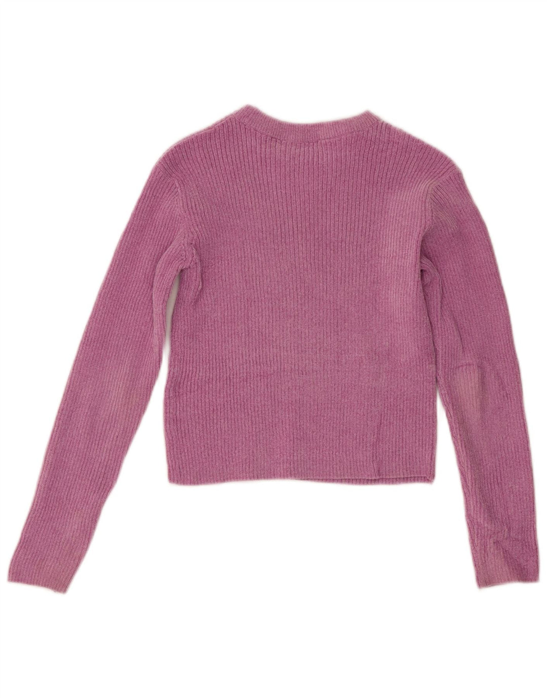 Marks & Spencer Top curto feminino manga comprida 11-12 anos poliéster rosa