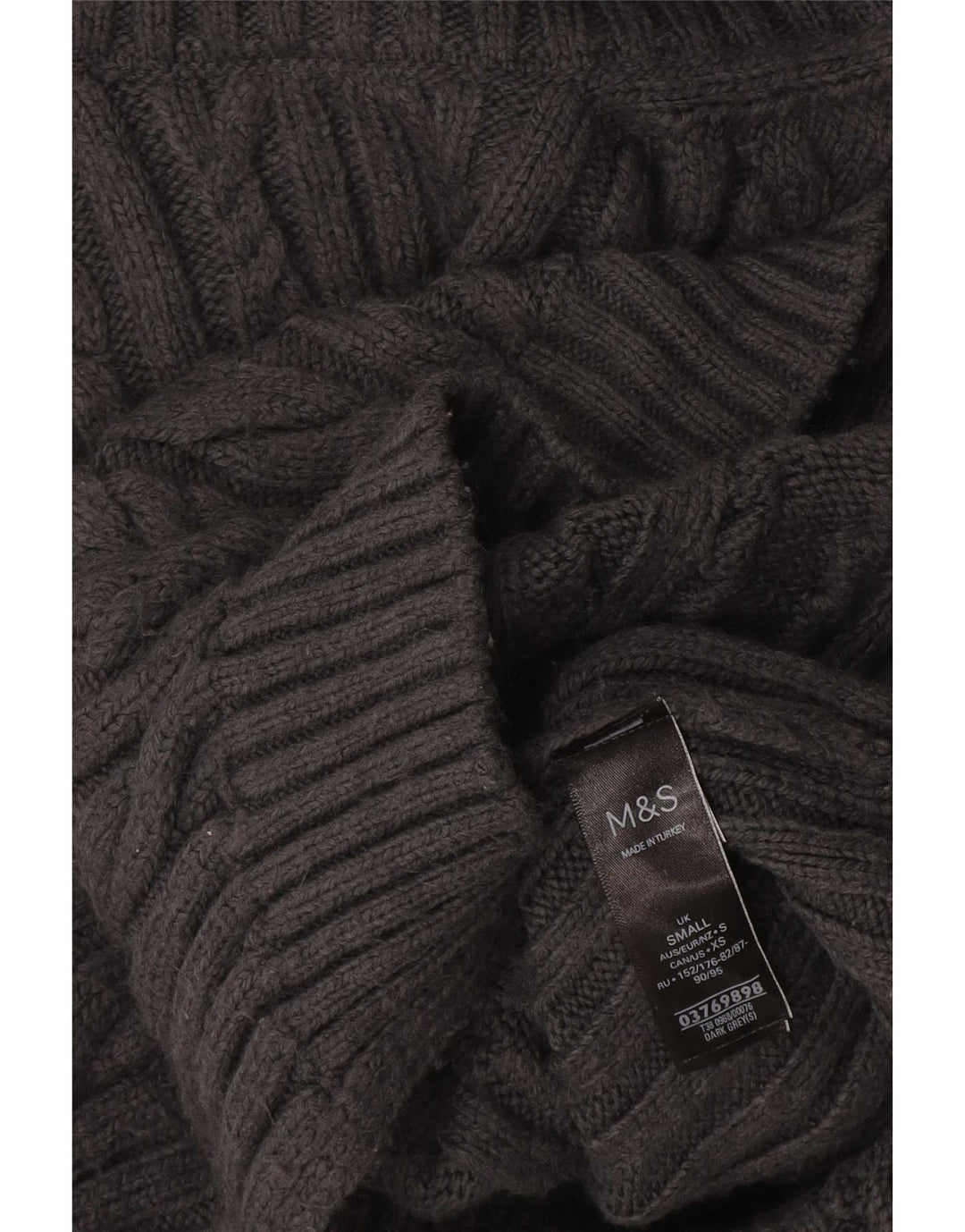 Regata feminina Marks & Spencer com colete grande, Reino Unido 10, pequeno, cinza, acrílico