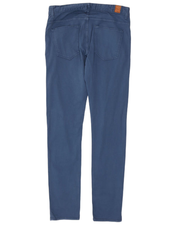 Zara Mens Slim Calça Casual EU 44 Grande W34 L33 Azul