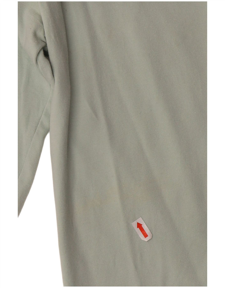 ADIDAS Womens Top Manga Longa UK 4 XS Verde