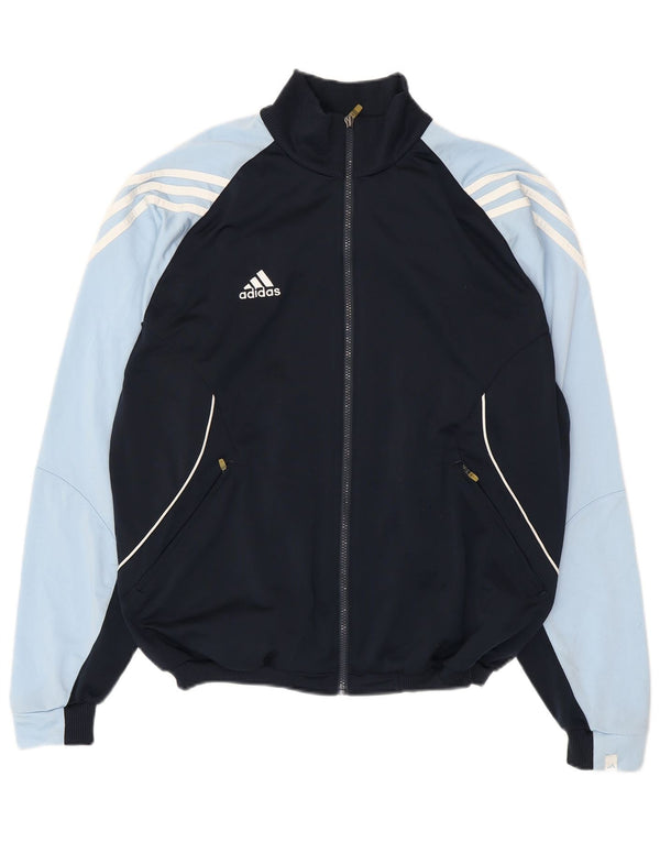 Adidas Mens Tracksuit Top Jacket UK 42/44 Grande Azul Marinho Colorblock