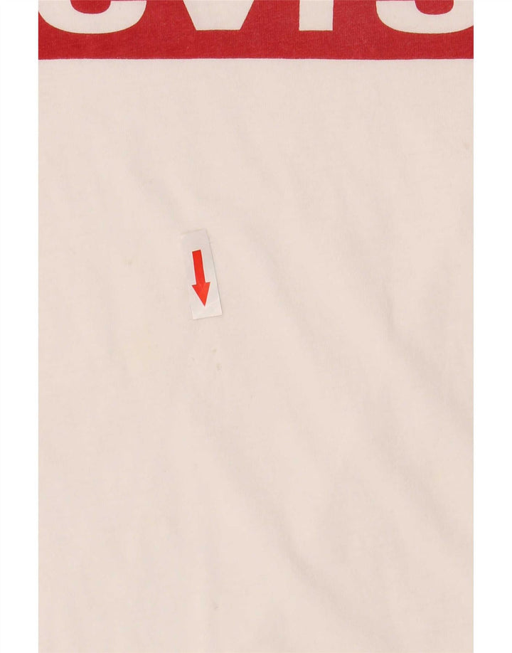 Camiseta feminina gráfica Levi's Top UK 2 2XS branco