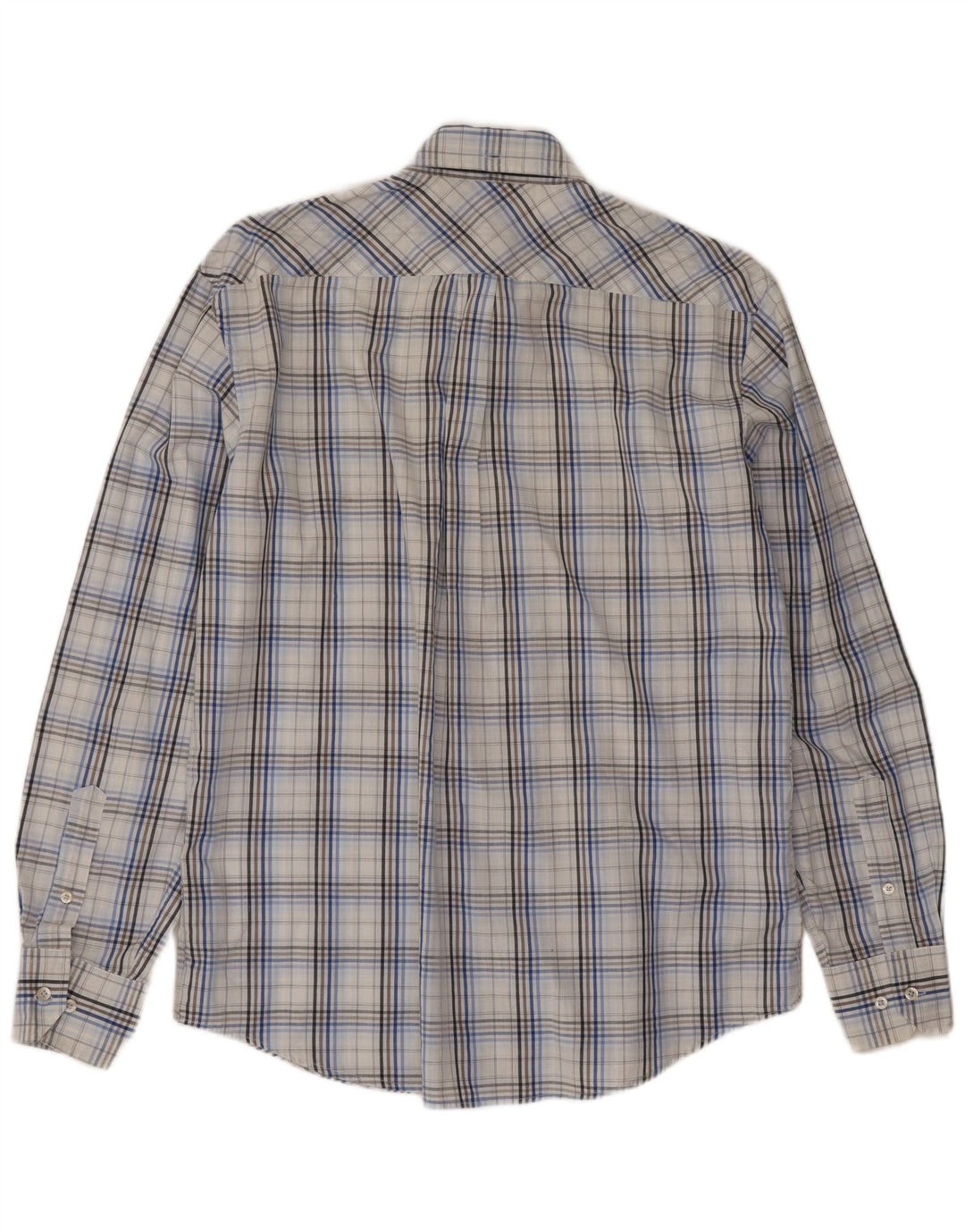 Camisa masculina Ben Sherman de algodão xadrez azul médio