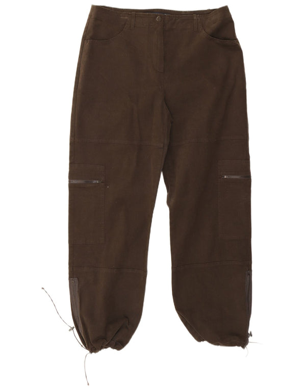 Calça cargo esportiva feminina Marina Rinaldi tamanho 21 médio W34 L29 marrom