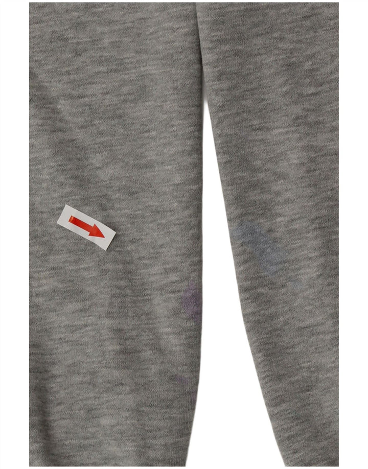 Calça de treino feminina Superdry Joggers UK 12 algodão cinza médio