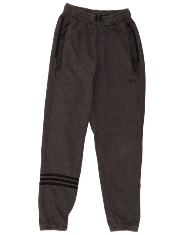 Adidas Mens Climalite Calças de treino Joggers Pequeno Algodão Cinza