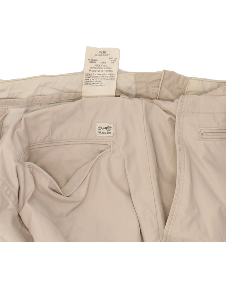 WRANGLER Mens Chino Shorts W38 XL  Beige Cotton Vintage Wrangler and Second-Hand Wrangler from Messina Hembry 