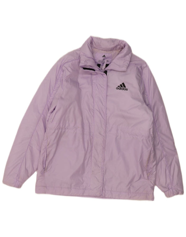 Jaqueta Adidas Feminina Graphic Padded UK 12/14 Médio Roxo Poliéster