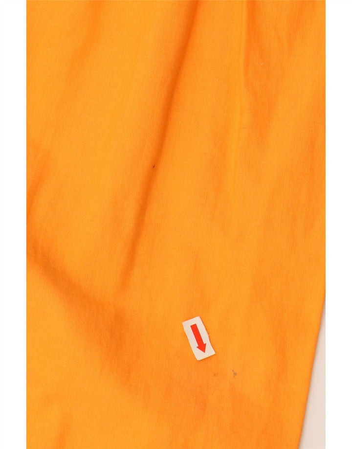 Saia evasê VINTAGE para meninas 12-13 anos W30 algodão laranja