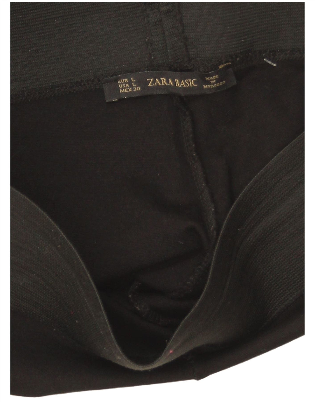 Zara Leggings Mulher UK 16 Grande Preto