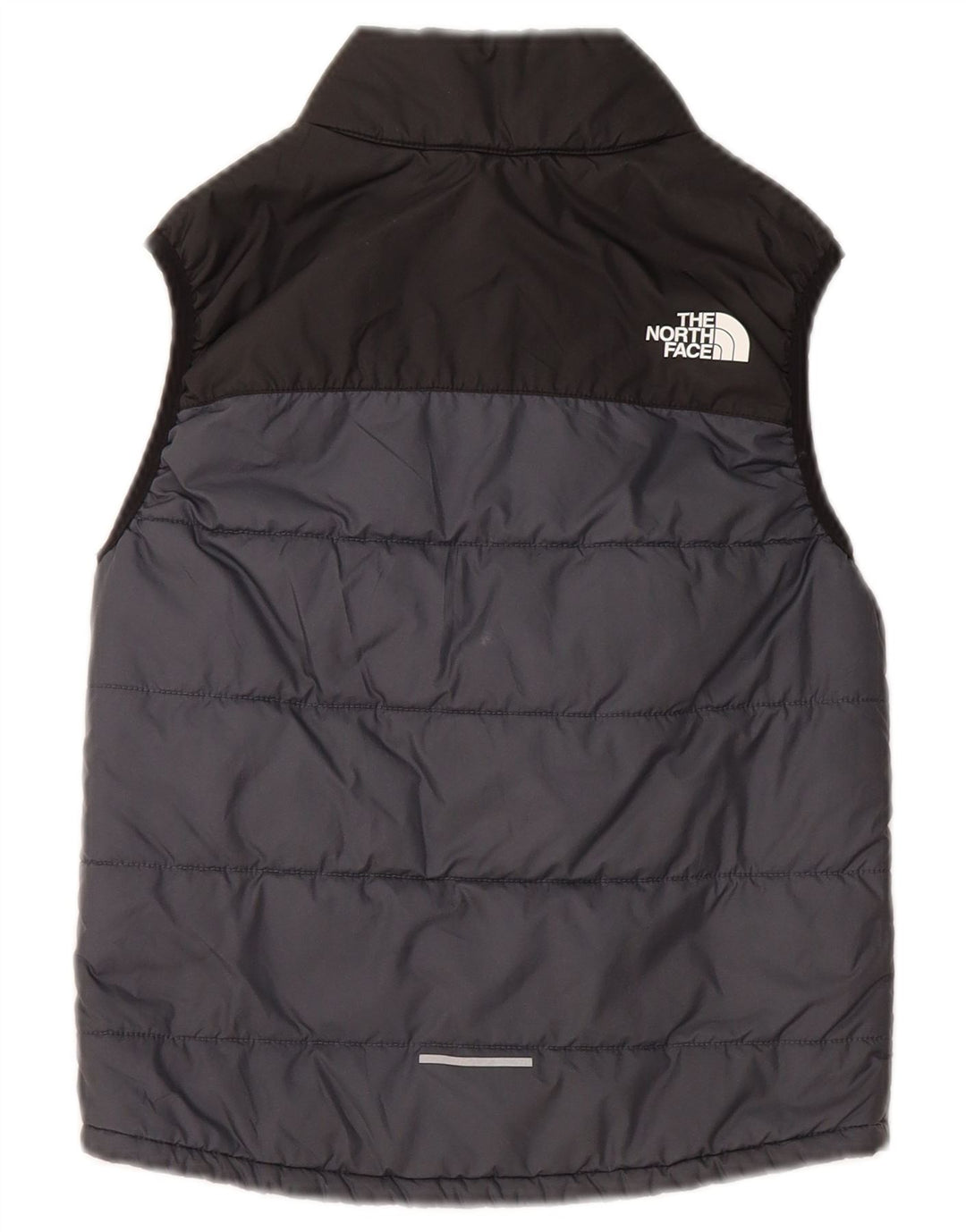 The North Face Colete acolchoado para meninos 7-8 anos pequeno cinza colorblock poliéster