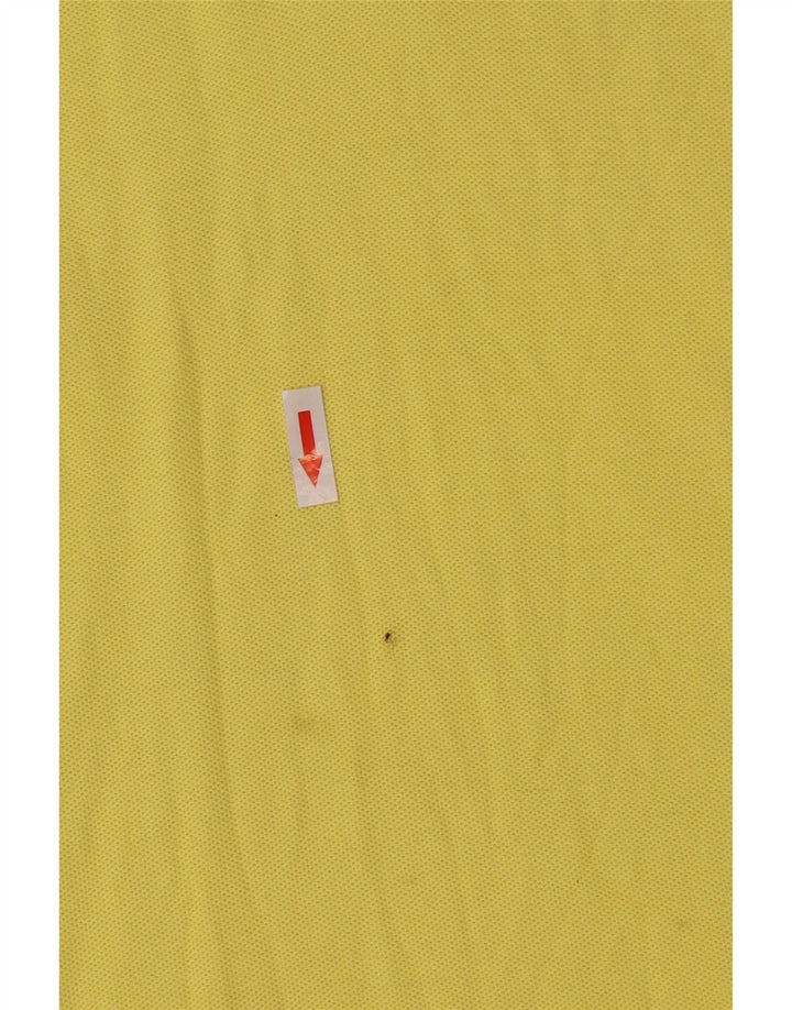 Camisa polo masculina Fila IT 48 algodão amarelo médio