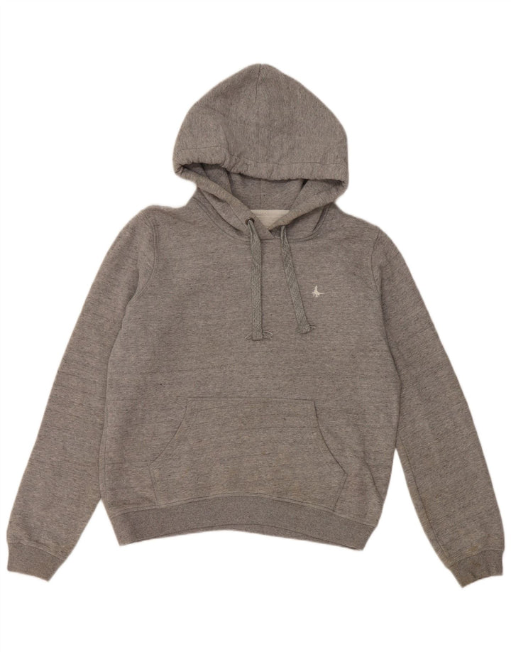 Jumper feminino com capuz grande JACK WILLS Reino Unido 10 algodão cinza pequeno