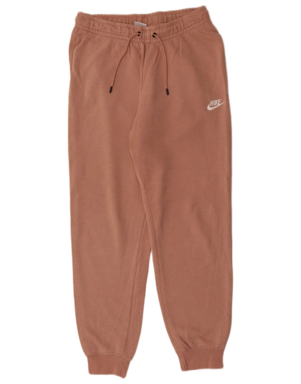 Nike Womens Tracksuit Trousers Joggers UK 10 Small  Pink Cotton