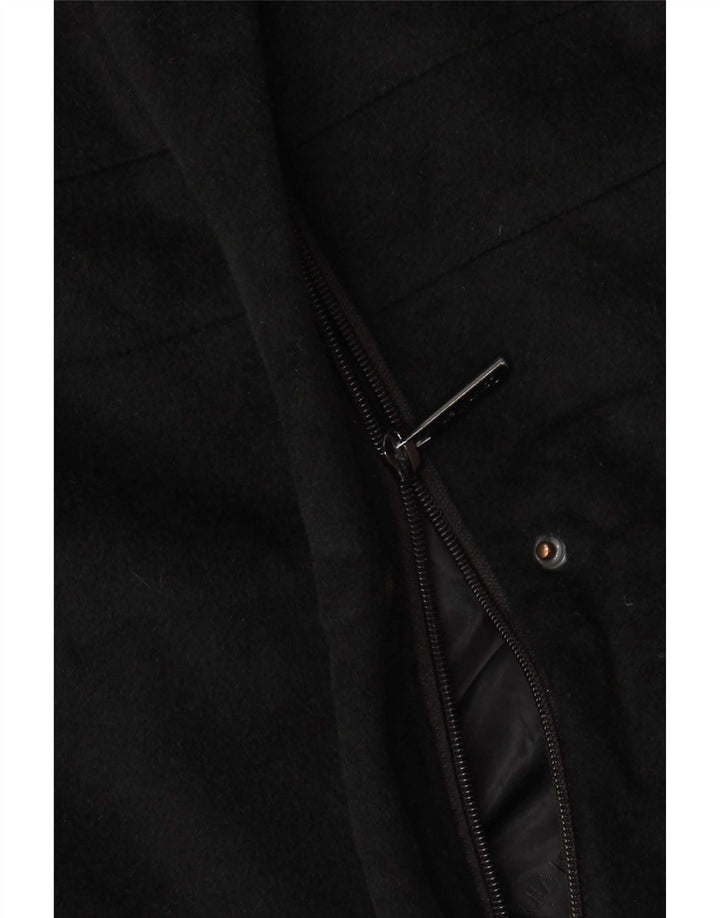 Sobretudo feminino Calvin Klein US 6 médio preto angorá