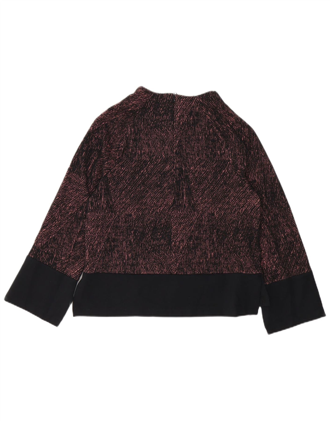 Blusa feminina de manga comprida Marks & Spencer Reino Unido 10 listras pretas pequenas