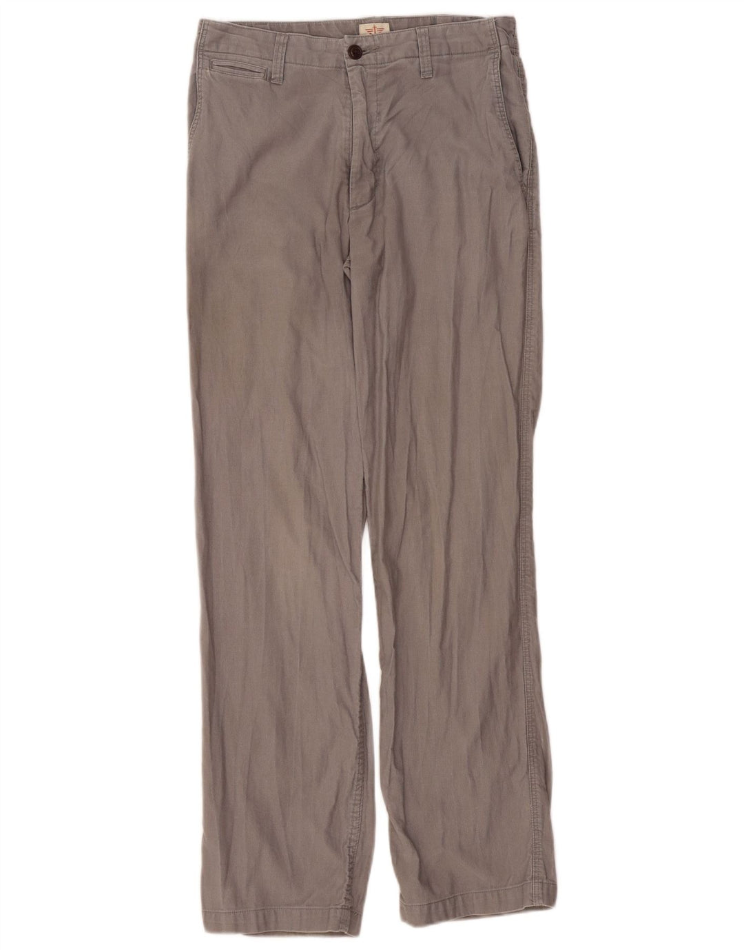 Calças Dockers masculinas retas Chino W29 L32 algodão cinza