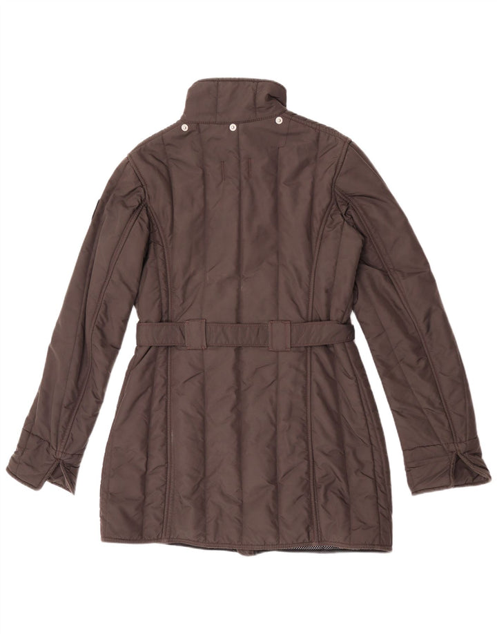 Casaco corta-vento feminino Refrigiwear Cruz UK 14 médio marrom nylon