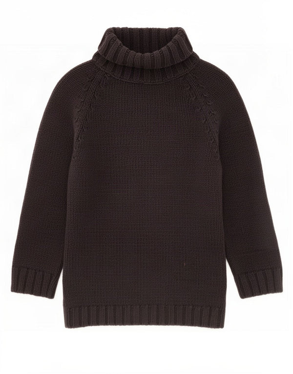 Suéter feminino Gap com manga 3/4 e gola redonda Reino Unido 4 XS algodão preto