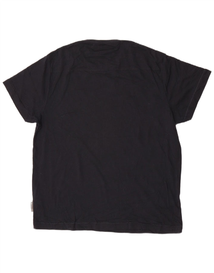 Camiseta masculina French Connection Top 2XL algodão preto