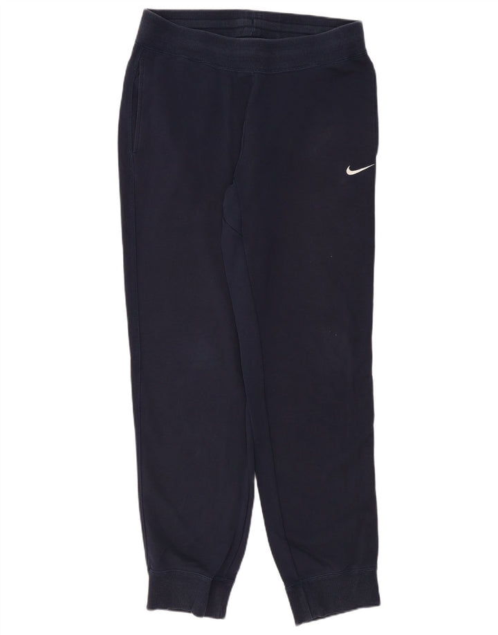 Calça de treino masculina Nike joggers grande algodão azul marinho