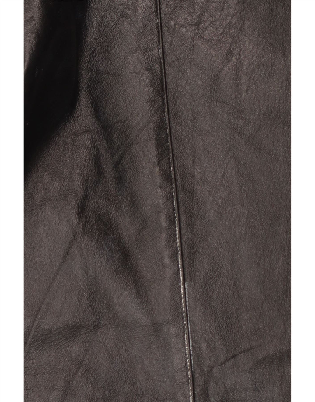 Casaco de couro feminino vintage IT 50 XL couro preto