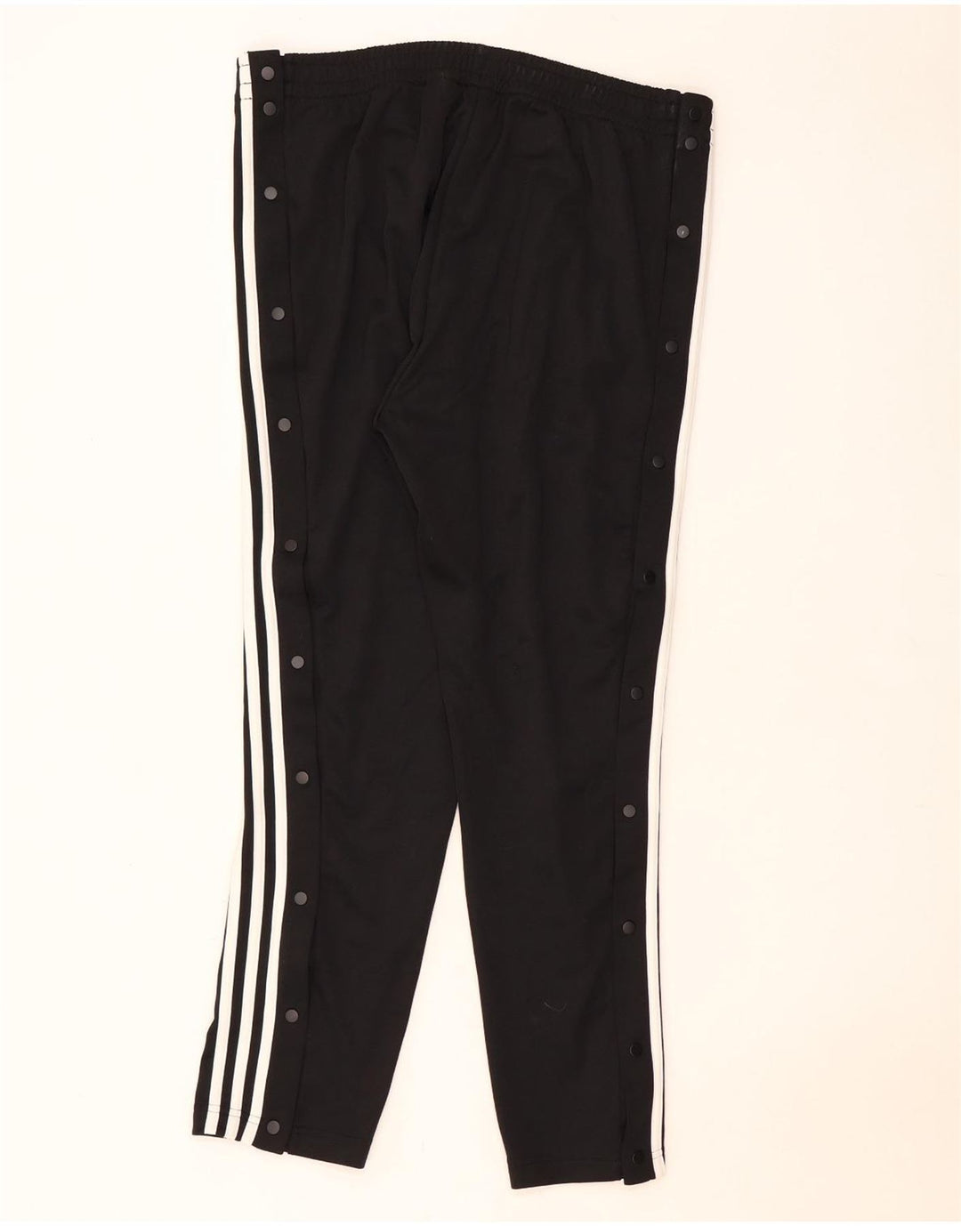 Calça de treino feminina Adidas UK 16/18 grande poliéster preto