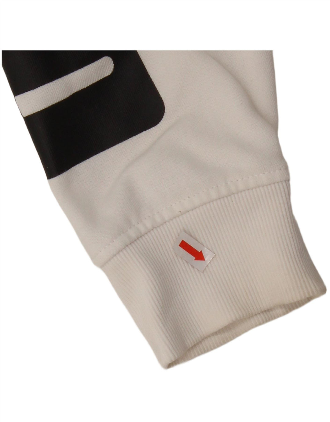 PUMA feminino oversized gráfico moletom com capuz UK 6 XS algodão branco