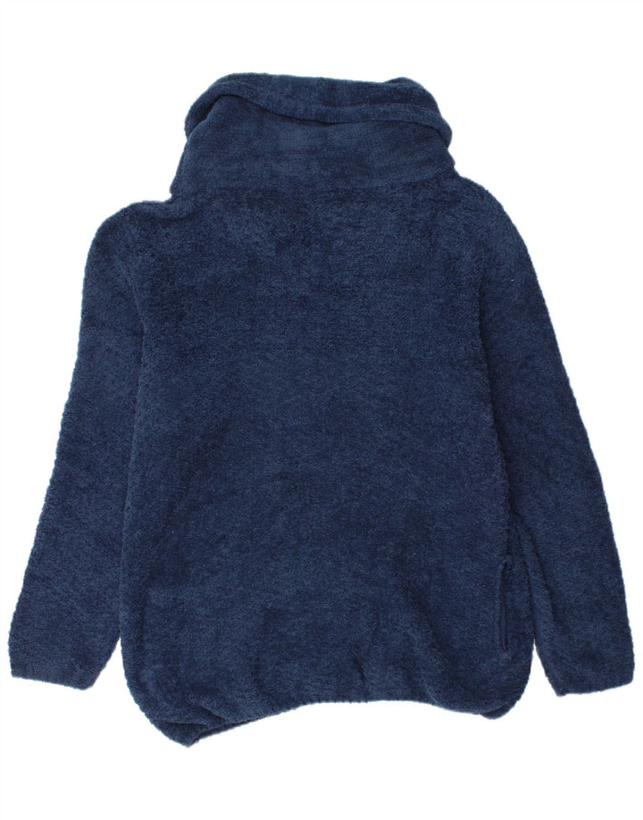 ANIMAL Suéter feminino de lã com gola redonda UK 18 XL azul marinho poliéster