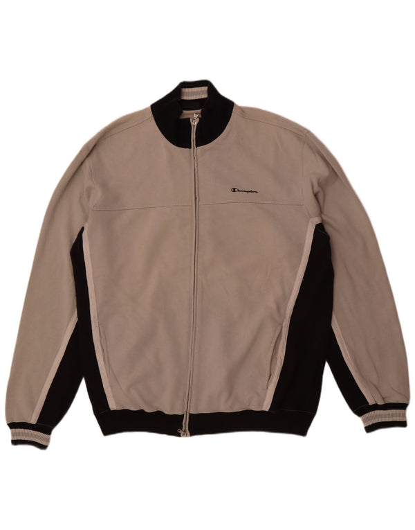 Jaqueta masculina Champion 2XL cinza colorblock algodão
