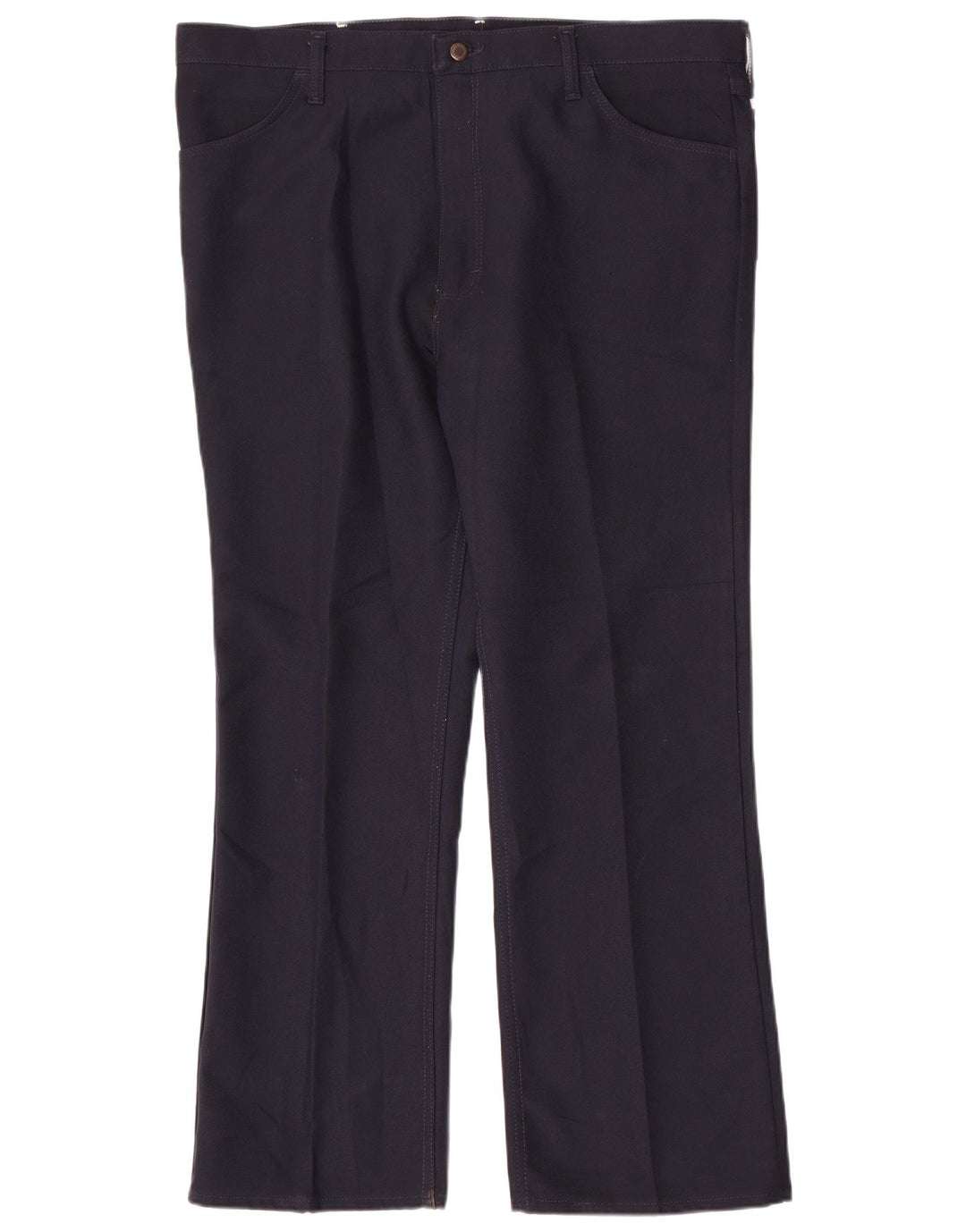 Calça casual reta masculina WRANGLER W42 L30 poliéster azul marinho