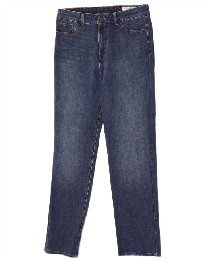 Marks & Spencer Feminino The Magic Slim Jeans UK 12 Médio W30 L30 Azul