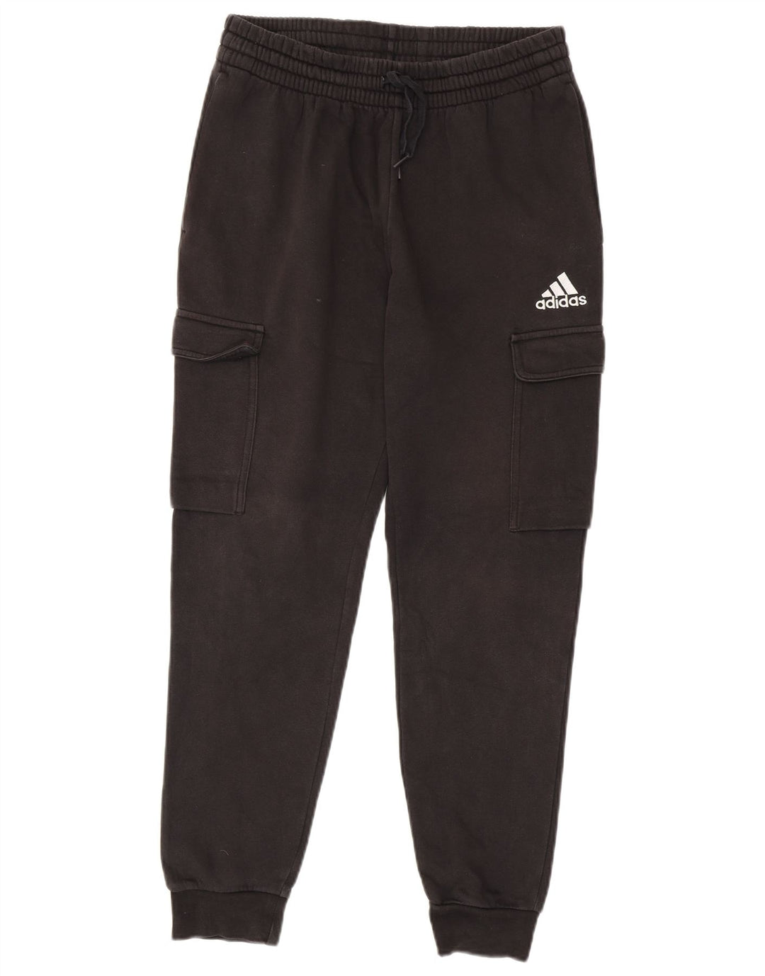 Adidas Mens Cargo Calças de treino Joggers Médio Algodão Preto