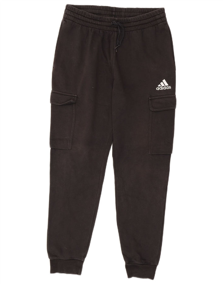 Adidas Mens Cargo Calças de treino Joggers Médio Algodão Preto