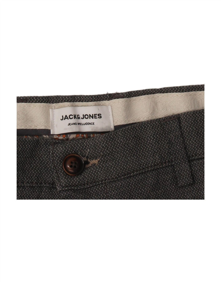JACK & JONES Mens Chino Shorts Médio W32 Algodão Cinza