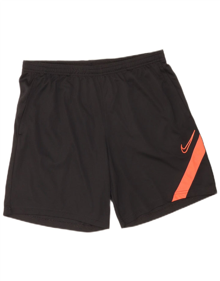 Shorts esportivos masculinos Nike Dri Fit grande poliéster colorblock preto