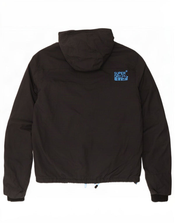 Superdry Mens The Windcheater Graphic Jaqueta de chuva com capuz Reino Unido 38 Médio Preto