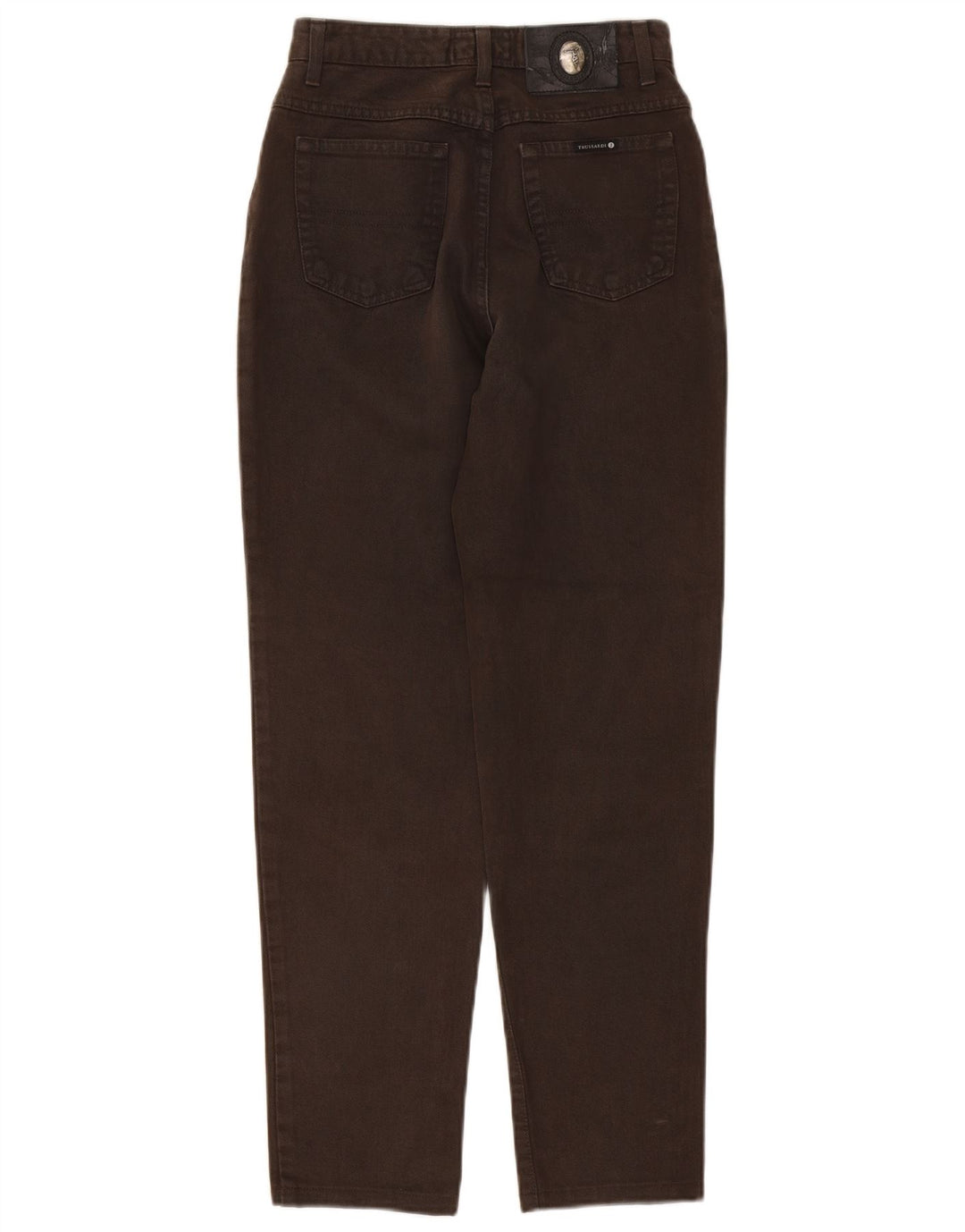 Trussardi Calça jeans feminina cônica tamanho 29 algodão marrom