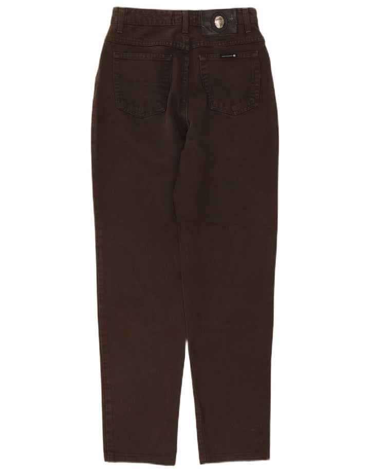 Trussardi Calça jeans feminina cônica tamanho 29 algodão marrom