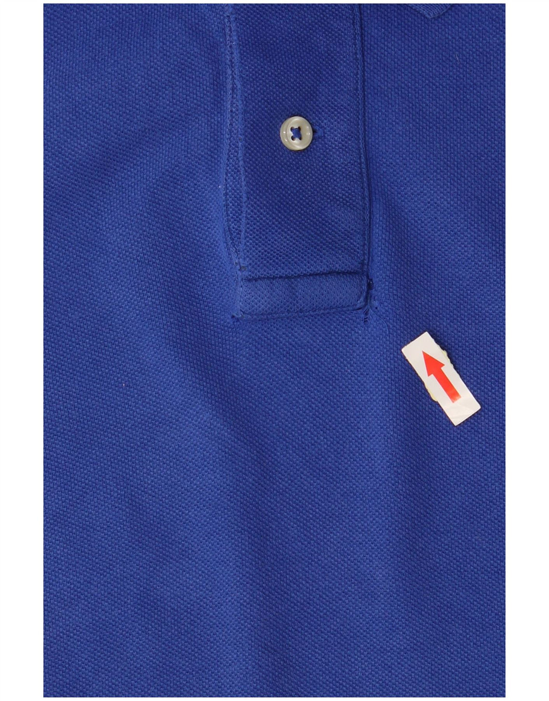 Camisa polo masculina RALPH LAUREN de ajuste personalizado de algodão azul médio